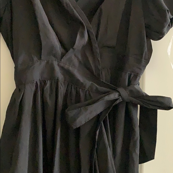 On twelve long black wrap ruffle dress NWT - Picture 4 of 6